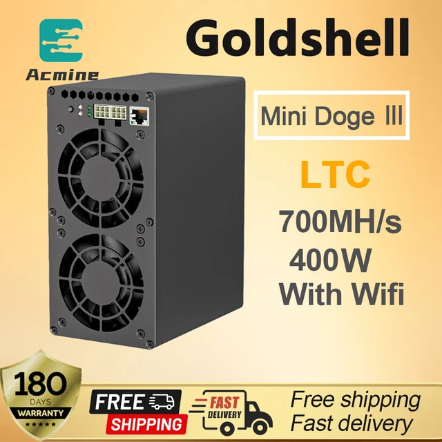 Goldshell Mini DOGE　DOGE/LTC 　wifiモデル Goldshell Mini-DOGE III 700 MH/S Wifi (LTC/DOGE)