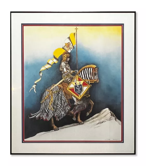 Knights of Columbus Signed Lithograph