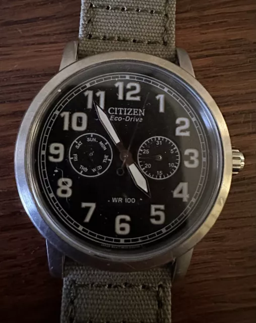 Citizen Men's Watch Eco-Drive AO9030-05E Black Dial 43mm