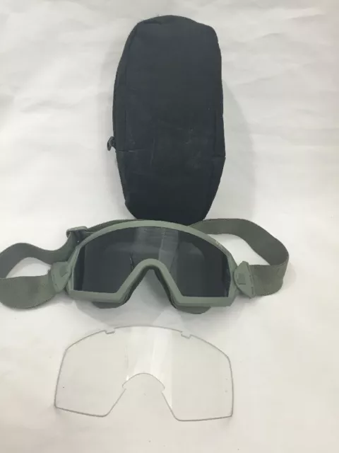 SMITH APEL Protective Safety Goggles Green Clear & Tinted Lenses w/Case