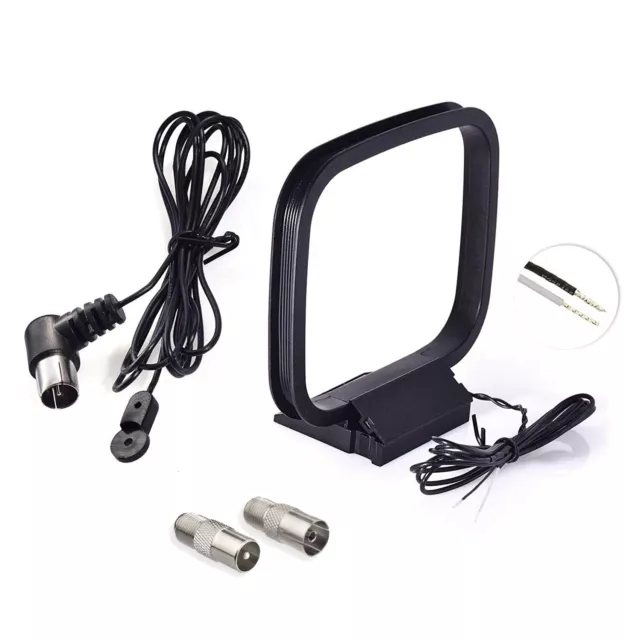 FM Aerial and AM Loop Antenna for Indoor HD Radio FM Radio Bluetooth Home Stereo