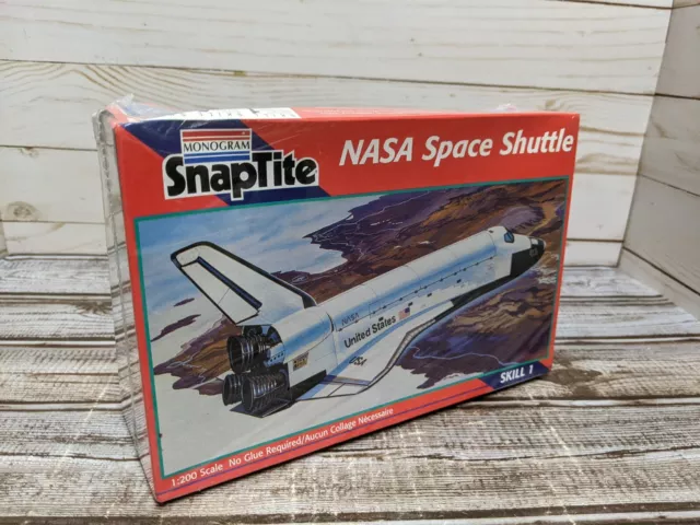 Monogram Snap Tite NASA Space Shutttle Plastic Model Kit, 1/200 Scale
