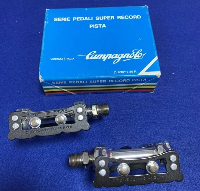 Campagnolo Super Record Pista Pedal Track Bike Almost Unused Vintage Parts Campagnolo Super Record Pista Pedal Track Bike Almost Unused Vintage Parts