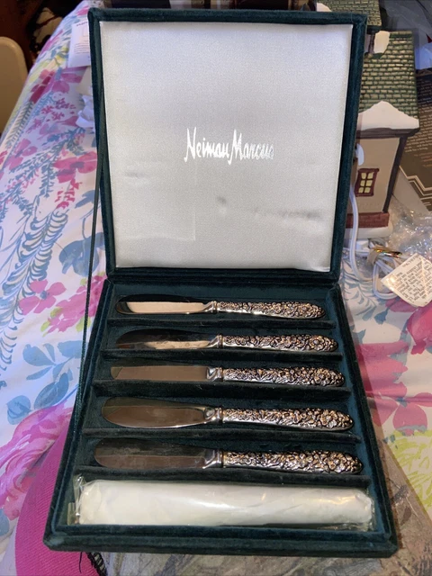 Neimas Marcus Silver plated. Spreading Knives, Set Of Six By Godinger