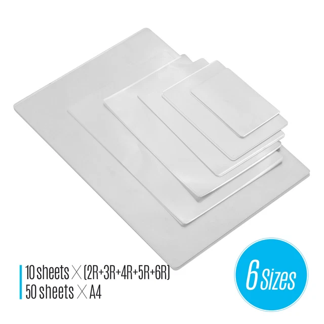 80mic Thermal Laminating Film Pouches  Klarsichtfolie für Fotopapier R2Z2