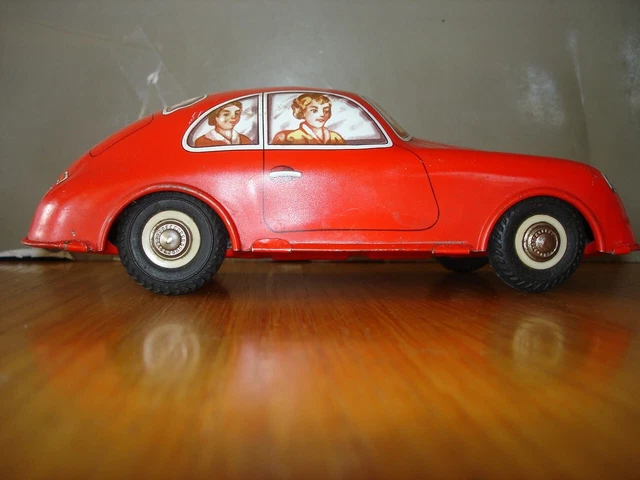 Joustra Porsche En Tole Moteur A Friction