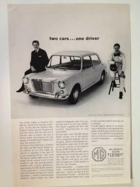 1964 MG Sports Sedan Print Ad