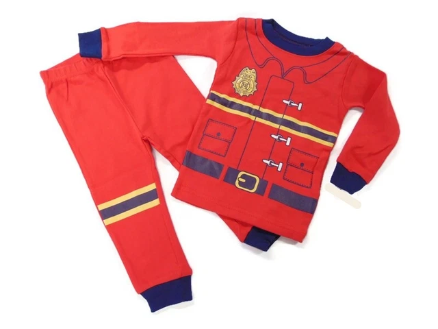 Carter's Boy's Fireman Costume Cotton Pajama Pants Set, Size 24 Months