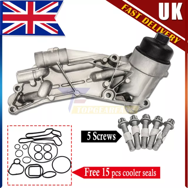 OIL COOLER FILTER Housing & Gaskets For GM Vauxhall Astra Vectra Zafira
