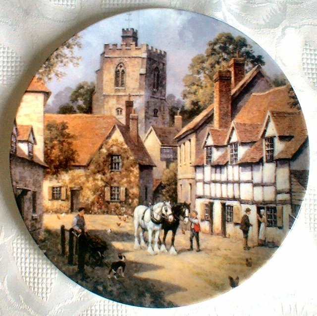 CHARM OF ENGLISH Villages Wedgwood Bone China Plates Uk Only Listing charm-of-english-villages-wedgwood-bone-china-plates-uk-only-listing