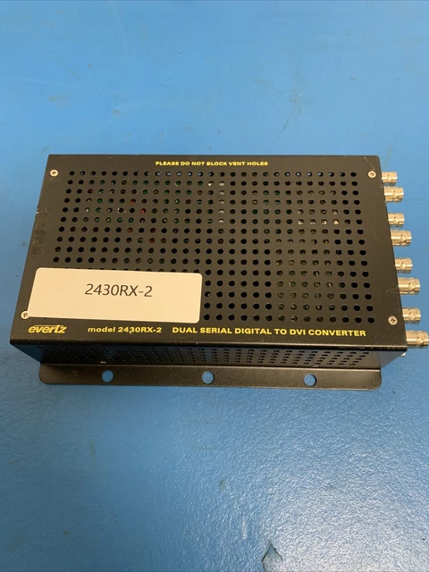 Evertz 2430RX-2 Dual Path Serial Digital to DVI Converter