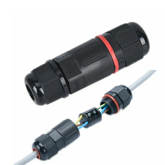 Tornillo de metal y plástico cable fijo enchufe con cubierta de sellado (IP68)