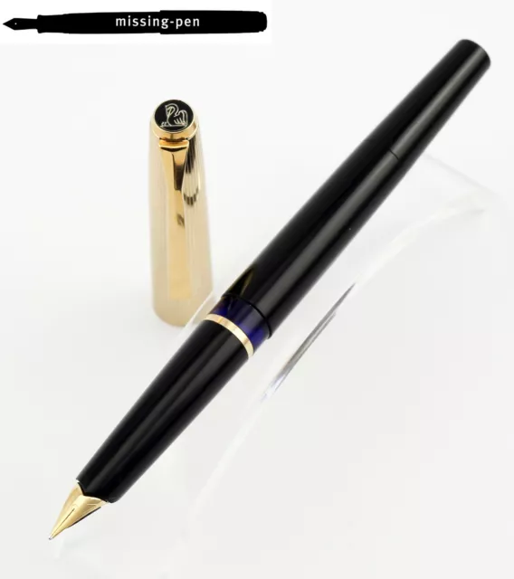 Vintage Pelikan P30 Fountain Pen with rolled gold cap 14K F-nib (1965-1970) (1)