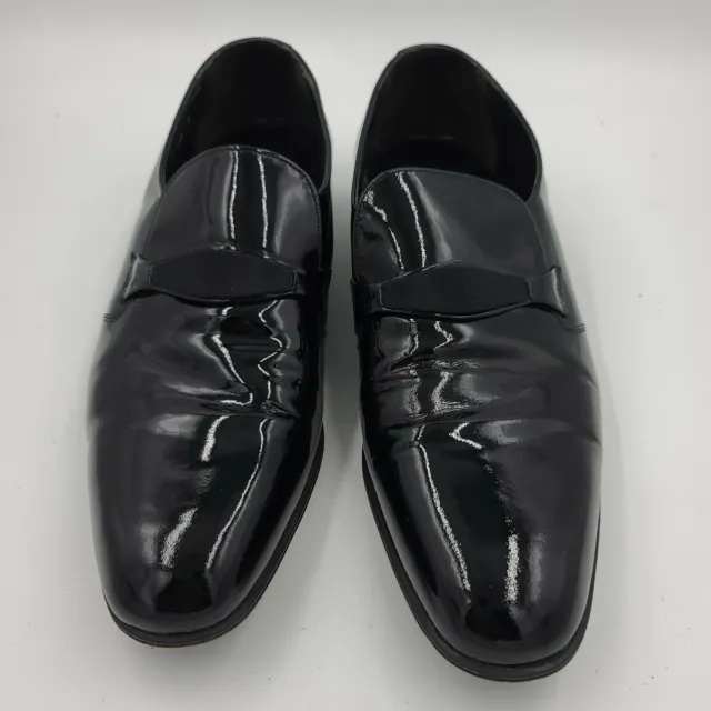 Florsheim Designer Collection Mens 9.5C Black Patent Leather Tuxedo Shoes