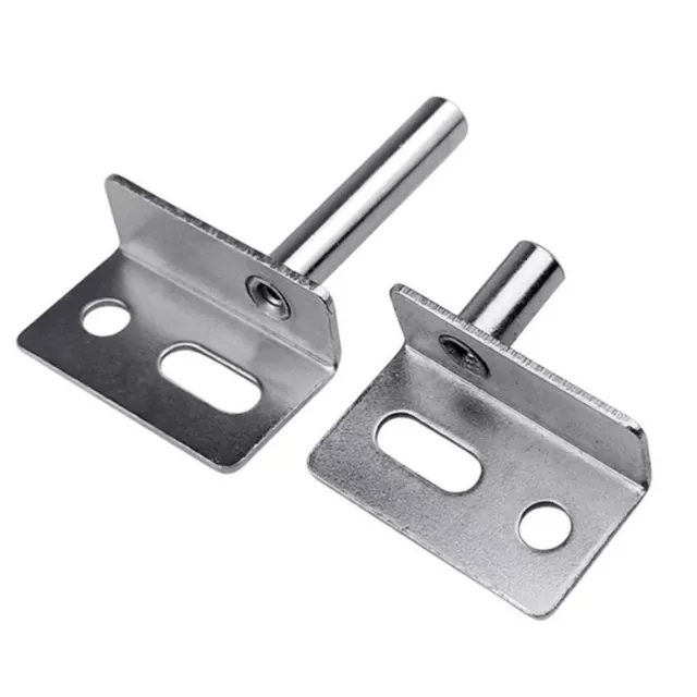 30 pcs Corner Hinges Door Hinge Heavy Duty Pivot Hinge for Wood Doors (Silver 2