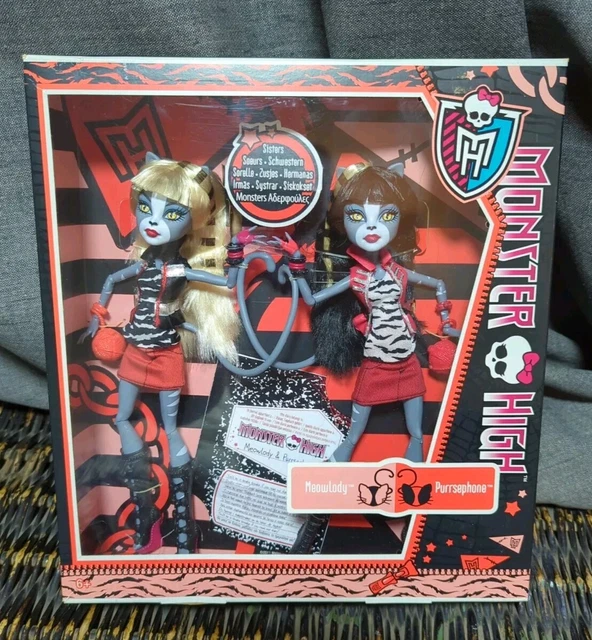 MONSTER HIGH WERECAT Twins Meowlody And Purrsephone New £325.00 ...