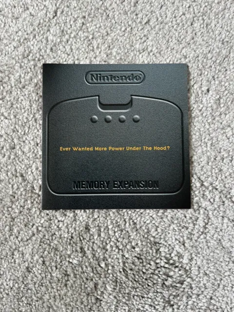 Rare Nintendo 64 N64 Memory Expansion Leaflet Flyer Poster Promotional