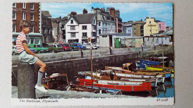 PLYMOUTH The Barbican Vintage Postcard (Devon Valentine)