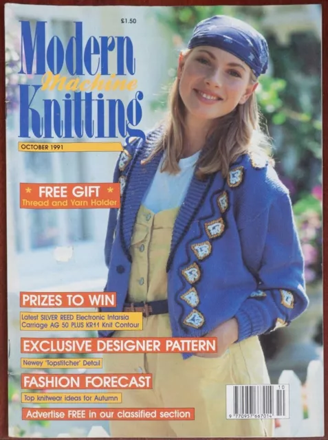 Modern Machine Knitting Pattern Magazine October 1991 Ladies Fair Isle Vintage