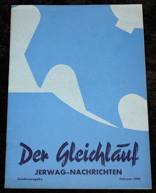 JERWAG Gleichlauf Fräsmaschine ,alte Nachrichten Broschüre 1941