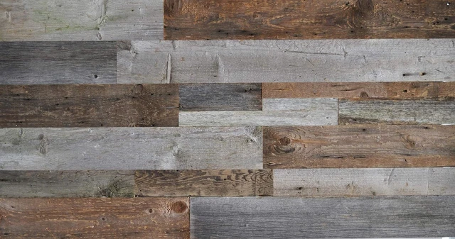 East Coast Rustic Reclaimed Barn Wood Wall Panels - Easy Install Rustic Wood DIY