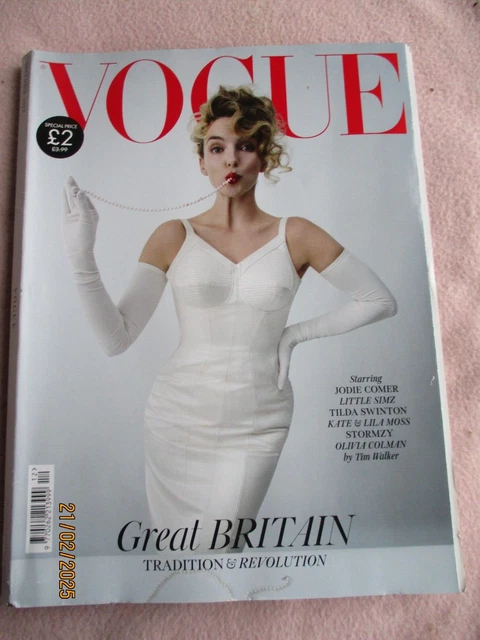 VOGUE UK MAGAZINE JODIE COMER December 2023 British Fashion Kate