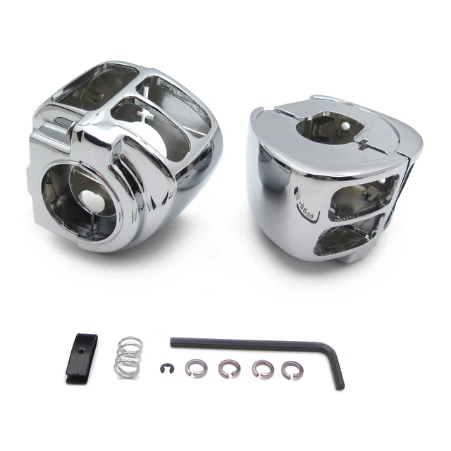Chrome Interrupteur Boîtier Housse Pour Harley Sportster Dyna Softail V-Rod