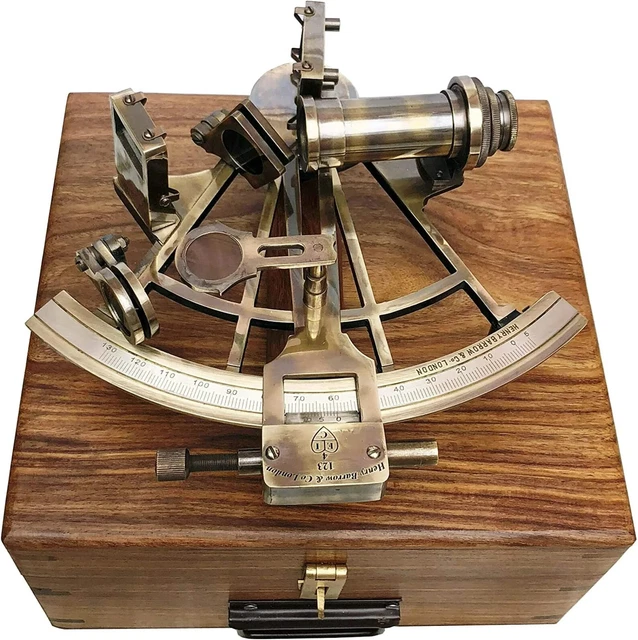 Messing Maritim Marine Captain Sextant Working Astrolabium Instrument Schiff
