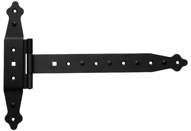 Charnière à Penture Charnières de T Bandes en 287 MM Plaque 235 Semi Lourd, Noir