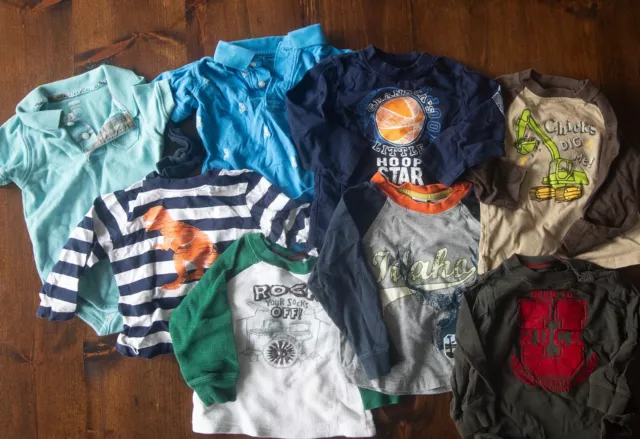 Baby Gap Gymboree Carters More Lot of Baby Boy Shirts 12-18 months