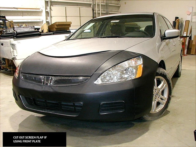 Car Hood Bra / Bonnet Mask For Honda Accord USA/Canada 2002-2008 – Black Front End Nose Mask By Auto-Bra