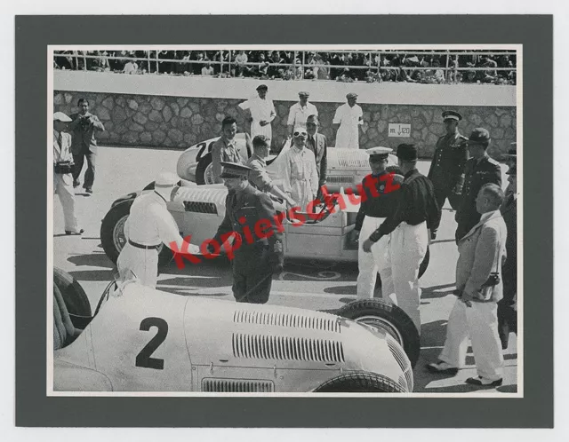 Start Grand Prix Tripolis Silberpfeile Mercedes-Benz Mechaniker AUTO UNION 1937