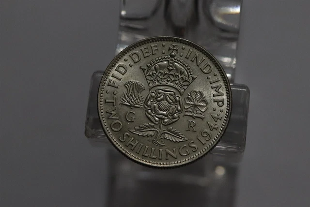 🧭 🇬🇧 Uk Gb Florin 1944 Silver High Grade B63 #Z3476