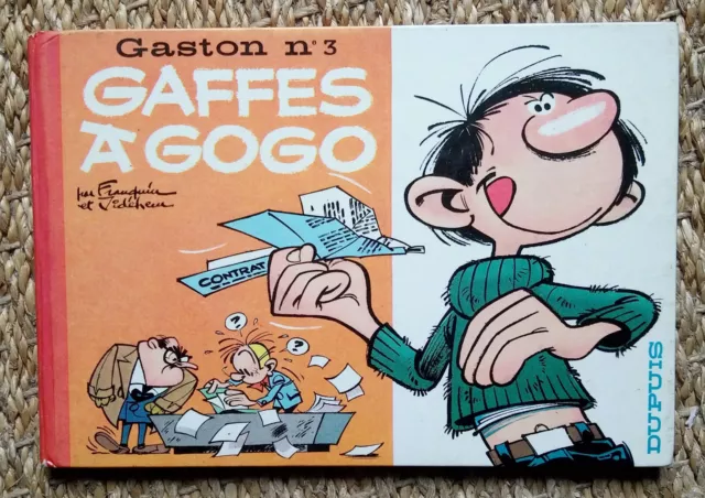 Gaston Lagaffe n° 3 – Gaffes à gogo, TBE, EO Dupuis 1964