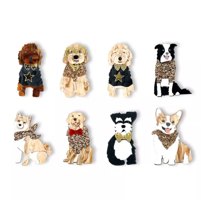 Handmade Corgi Dog Brooch Dogs Brooch Pins Cute Safety Pin