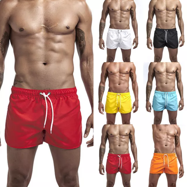 Mens Gym Running Shorts Sports Fitness Training Casual Elastic Waist Short Pants