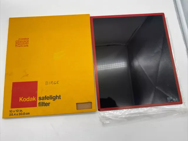 Filtro de luz de seguridad Kodak - 10x12"" Wratten Series No. 2 filtros de vidrio