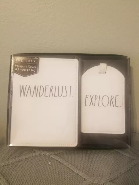 Rae Dunn Wanderlust Explore Passport Holder and Luggage Tag