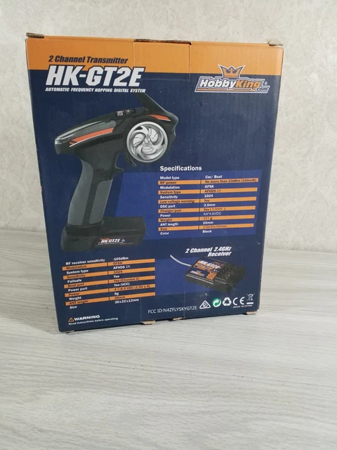 HobbyKing RAIDO CONTROLLER   HK-GT2 2.4 GHZ 2 Channel RC transmitter. Brand New.
