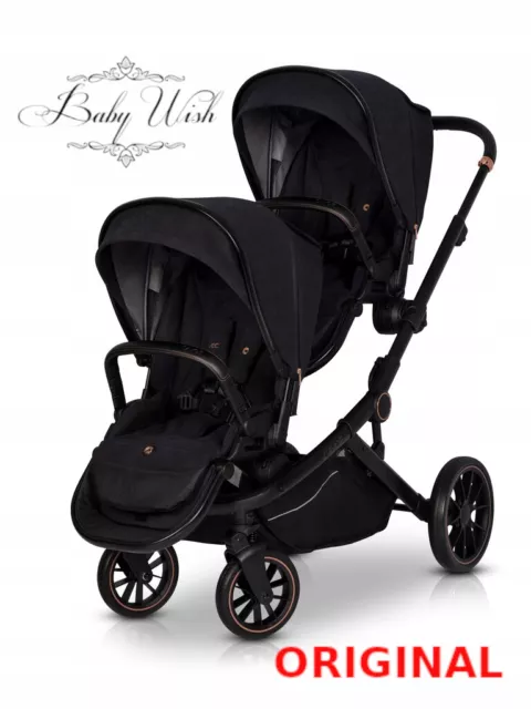 Cavoe Avec Duo Slim Baby Kids Stroller Twin Double Pram Puschair