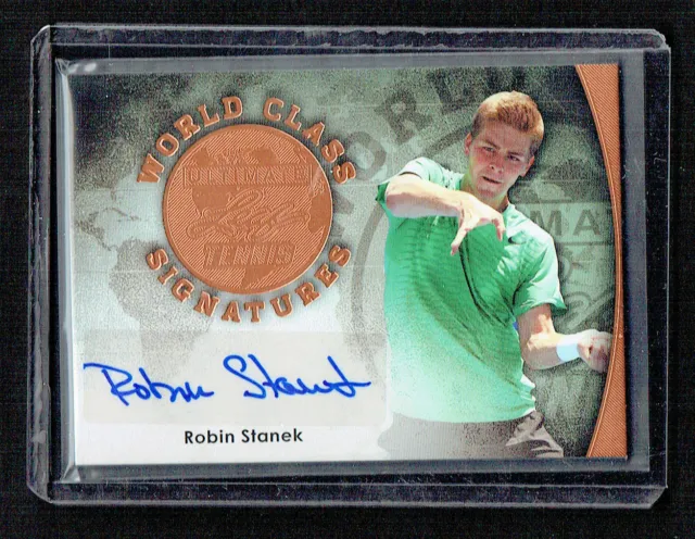 Robin Stanek signed autograph 2015 Leaf Ultimate Tennis Bronze World Class Auto