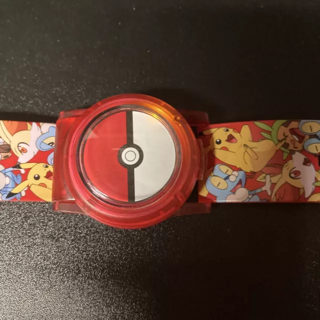 Pokemon Red Pokeball Light-Up Wrist Watch Accutime 2016