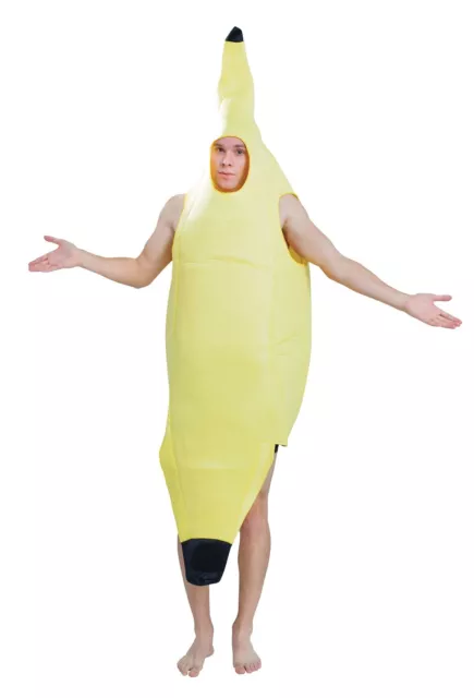 Premium Banane Neuheit Kostüm für Erwachsene Comedy Party Outfit