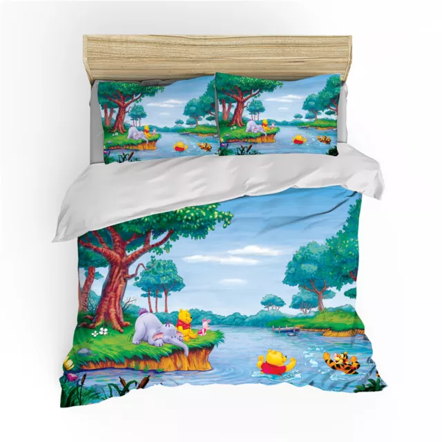Winnie the Pooh Single/Double/Queen/King Size Bed Quilt/Doona/Duvet Cover Set