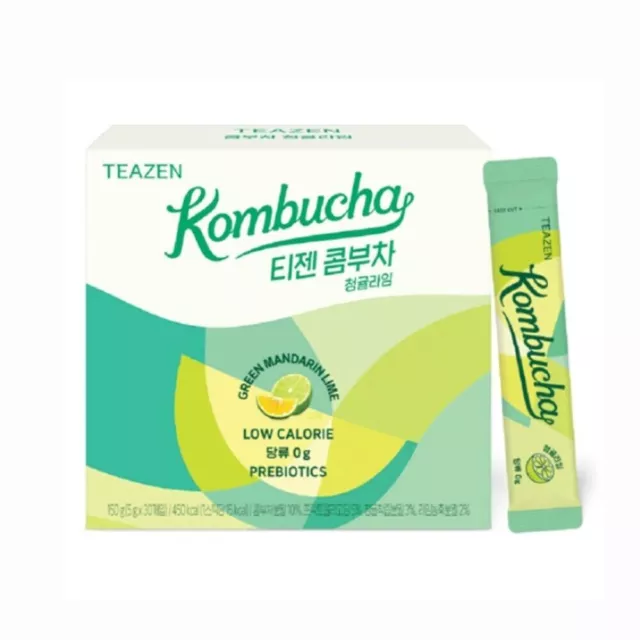 Teazen Kombucha Green Mandarin Lime 5g x 30ea Prebiotics Tea Slimming Tea K-Food