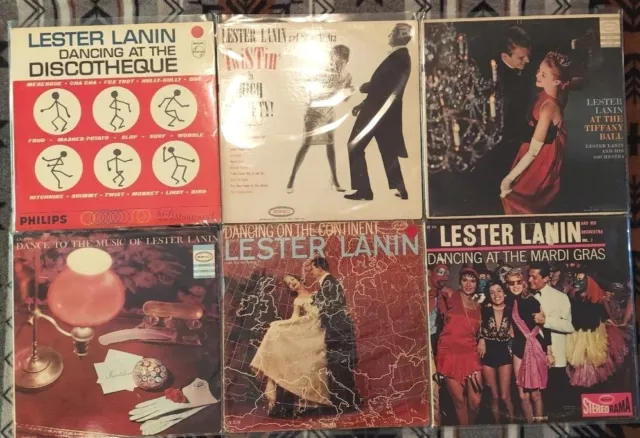 Lester Lanin And His Orchestra - 7 Diff Pre-Owned Lp-Vinyl - Vg Cond For Age