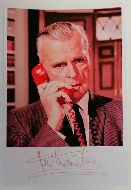 PRINT - 60s Batman TV Series Commissioner Gordon Neil 6"X4" Autograph Reprint
