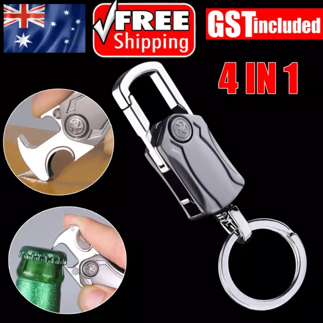 Gift Car Key Rings Alloy Chain Keychain Holder Metal Stylish Heavy Duty Keyring