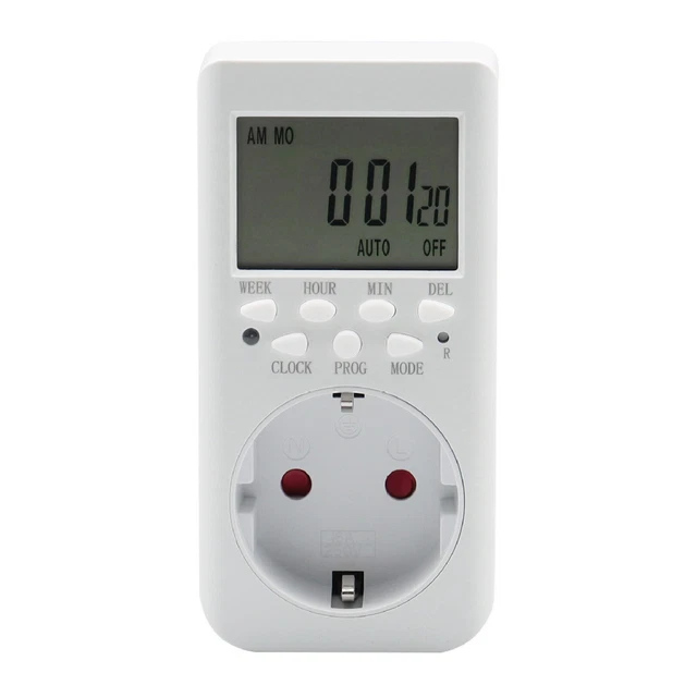 Big Screen Timer Timing Presa 2 Fori Timing Socket Tipo Elettronico