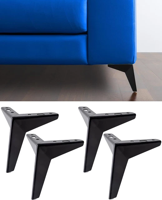 Piedini Per Mobili In PVC - Gambe Regolabili Per Divani, Letti E Poltrone, Altezza 12 Cm - Foto 5